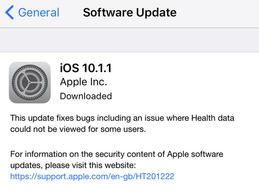 iOS 10.1.1iPhone 7/6s/5s绰Ӧÿ