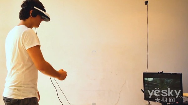 Kinect and head-mounted display make love, give birth to virtual-reality Skyrim