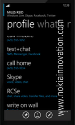 Windows Phone8й¶ UISkype