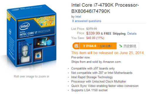 Core i7-4790K/i5-4690K25