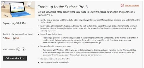 MacBook AirɻSurface Pro3 ߵ$650