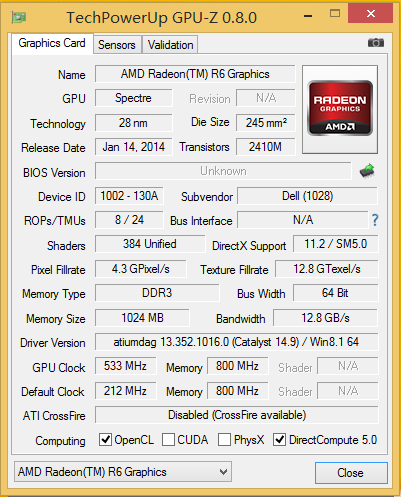 AMD A10-7300 APU 15 5000
