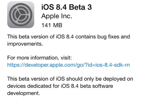 ƻiOS 8.4 Beta 3 ֹܸȶ