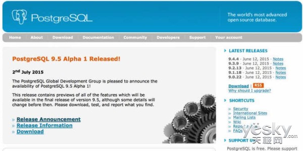 ϵݿϵͳPostgreSQL9.5 Alpha