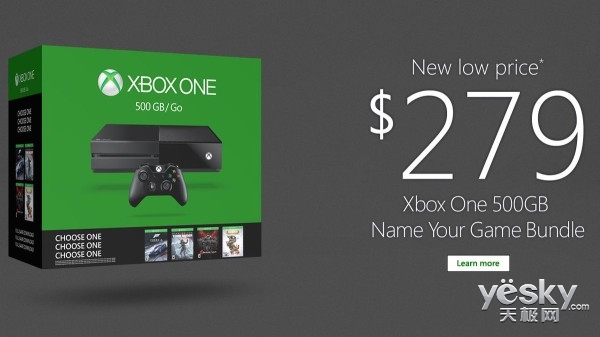 Xbox One۴ 500GB1840Ԫ