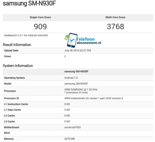 Galaxy Note 7ڲAndroid 7.0ϵͳ