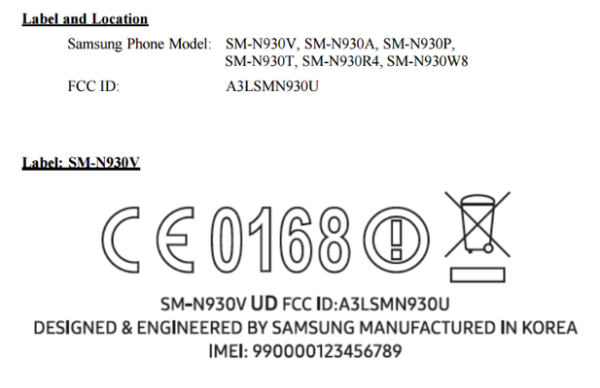 һо Galaxy Note 7ͨFCC֤