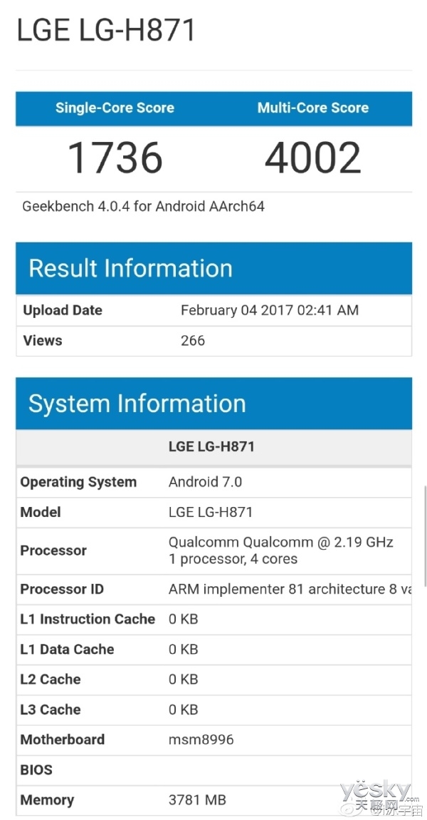 ΪLG G6GeekBench 820