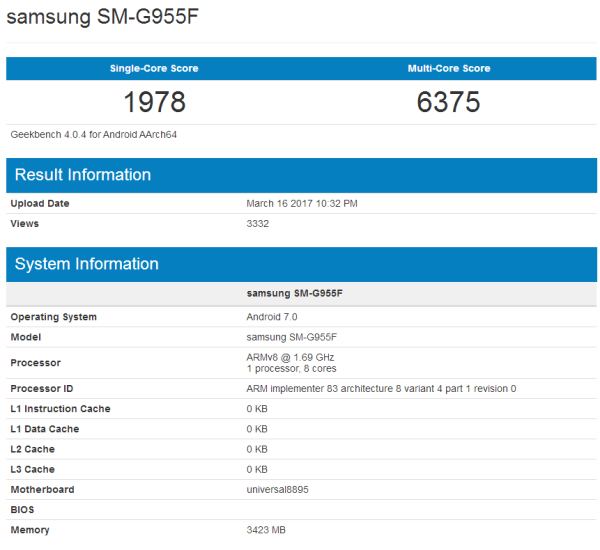 S8 Exynos 8895ܸ835