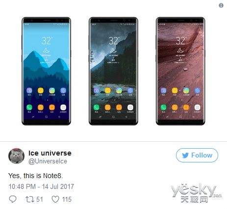 Note 8µع:ޱ߿ȫ