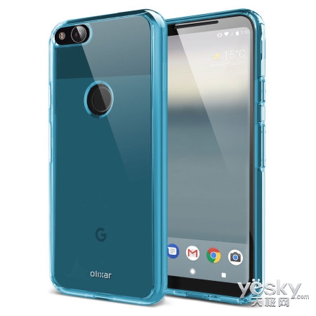 谷歌Pixel 2保护壳曝光:后置指纹/无缘双摄