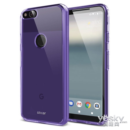 谷歌Pixel 2保护壳曝光:后置指纹/无缘双摄