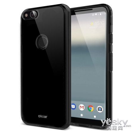 谷歌Pixel 2保护壳曝光:后置指纹/无缘双摄