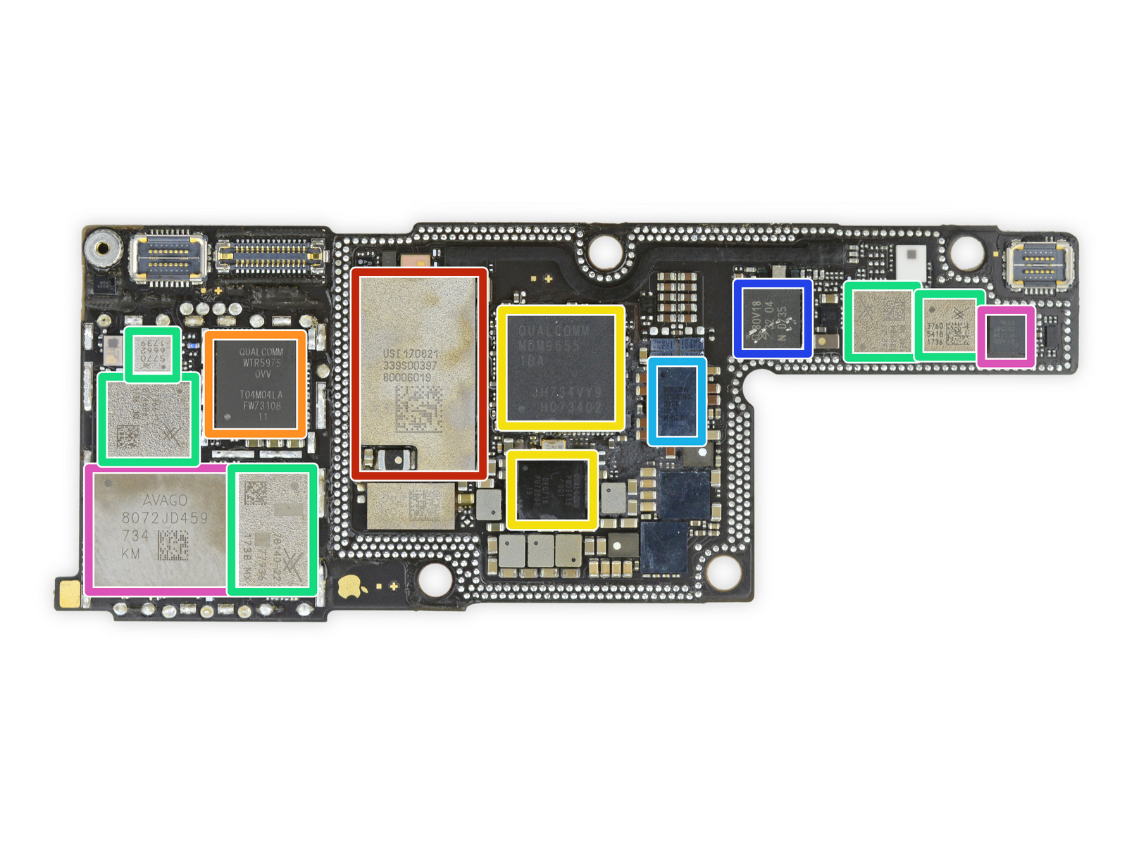 iphone x拆解:兩塊電池和兩塊主板!