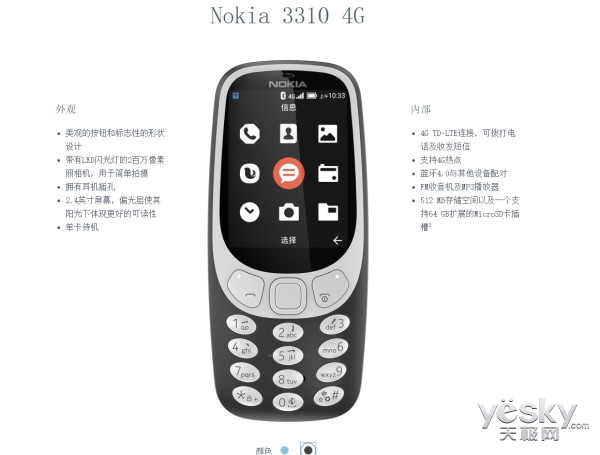 Nokia 3310 4G淢֧VoLTEWLANȵ