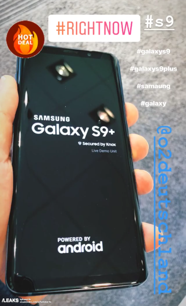 Galaxy S9/S9+Ƶǰй¶