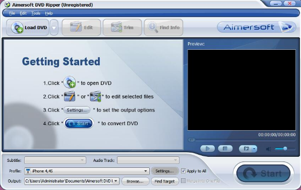 Aimersoft DVD Ripperͼ1