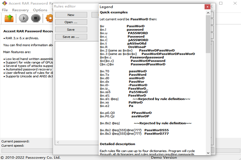 Accent RAR Password Recovery Prowindowsͻ˽ͼ