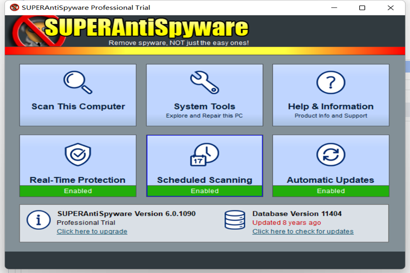 SUPERAntiSpywareͼ1