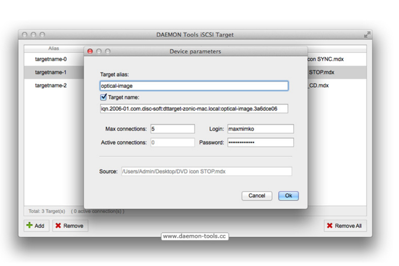 DAEMON Tools iSCSI Targetͼ2