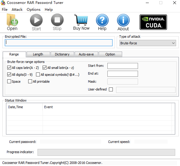 Cocosenor RAR Password Tunerͼ1