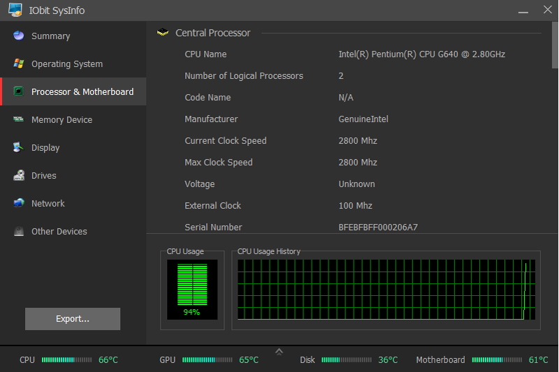 IObit SysInfoͼ2