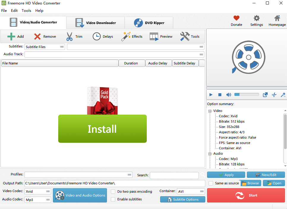 Freemore HD Video Converterͼ1