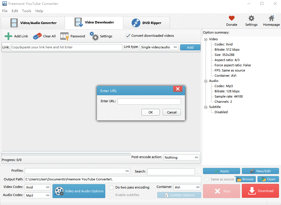 Freemore YouTube Converterͼ2