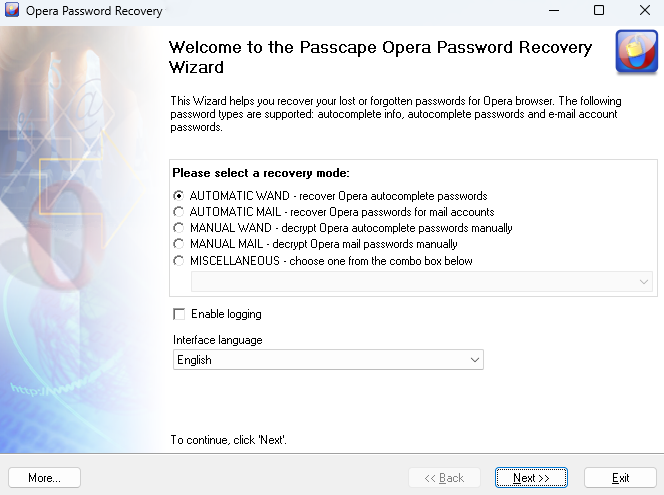 Opera Password Recoveryͼ3