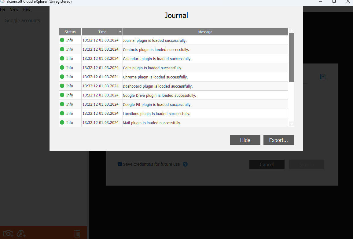 Elcomsoft Cloud eXplorerͼ3