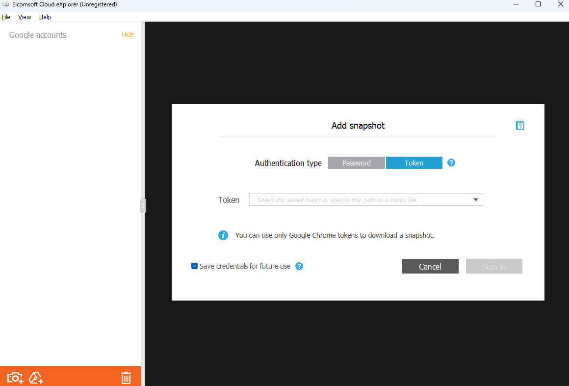 Elcomsoft Cloud eXplorerͼ2
