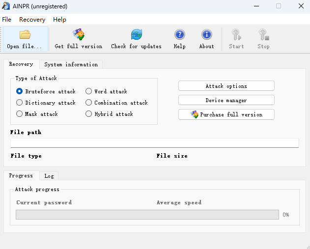 Advanced Intuit Password Recoveryͼ1