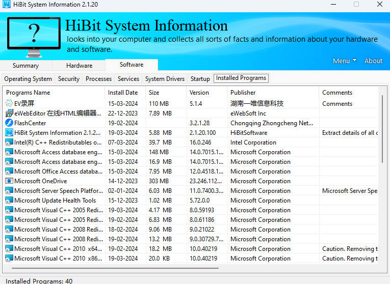HiBit System Informationͼ6