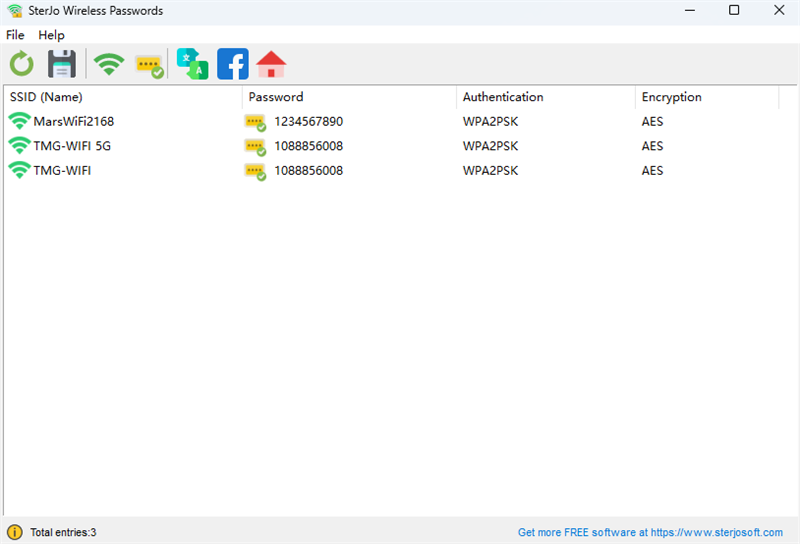 SterJo Wireless Passwordsͼ1