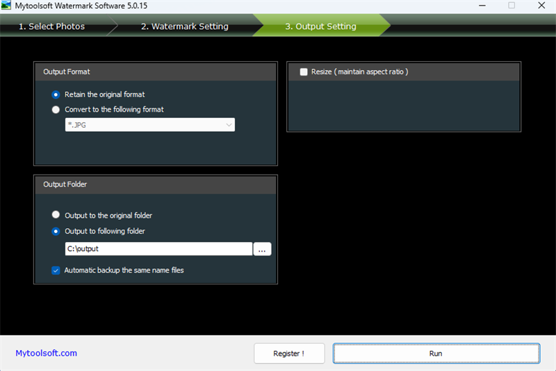 Mytoolsoft Watermark Software԰ͼ3