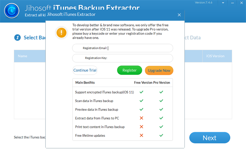 Jihosoft iTunes Backup Extractorͼ2
