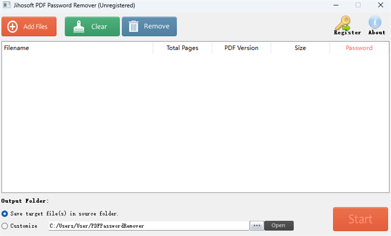 Jihosoft pdf Password Removerͼ1