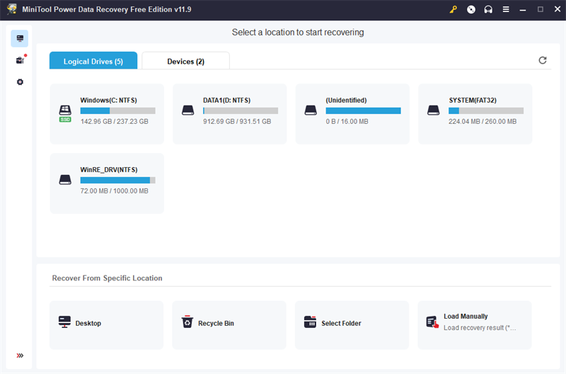 MiniTool Power Data Recoveryͼ1