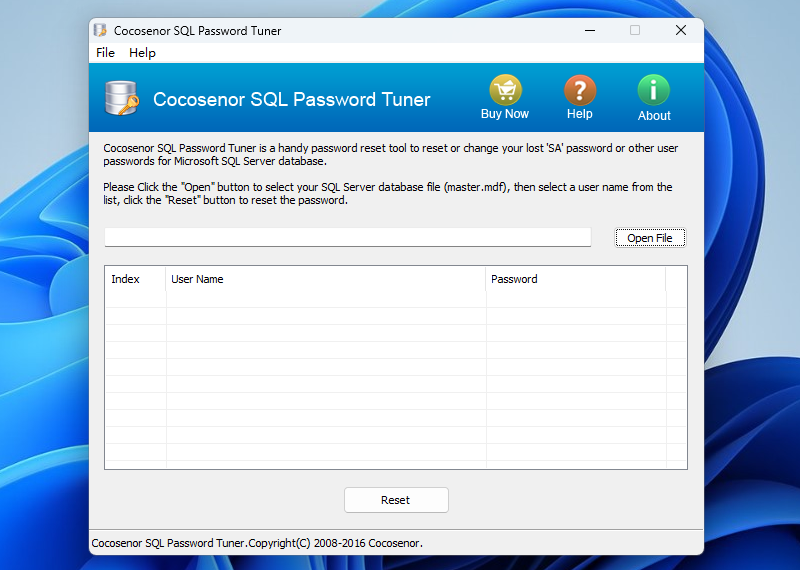 Cocosenor SQL Password Tunerͼ1