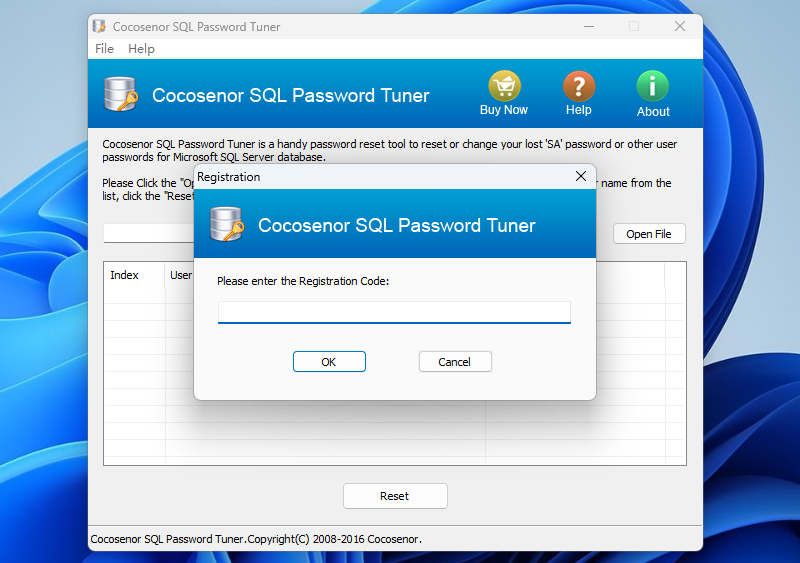 Cocosenor SQL Password Tunerͼ2