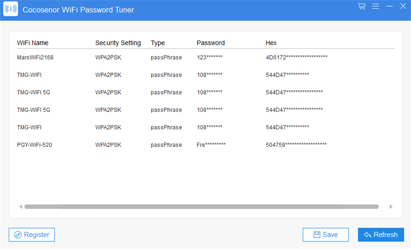 Cocosenor WiFi Password Tunerͼ1