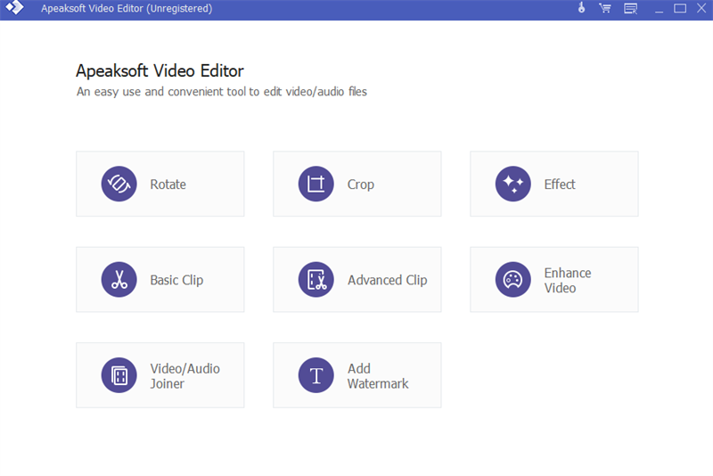 Apeaksoft Video Editorͼ1
