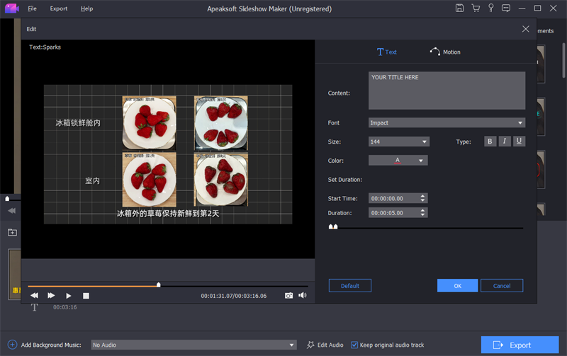 Apeaksoft Slideshow Makerͼ2