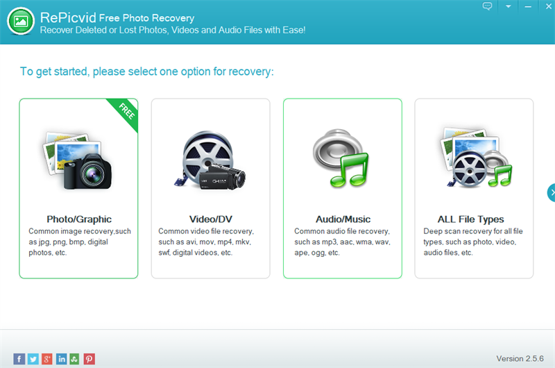 RePicvid Free Photo Recoveryͼ1