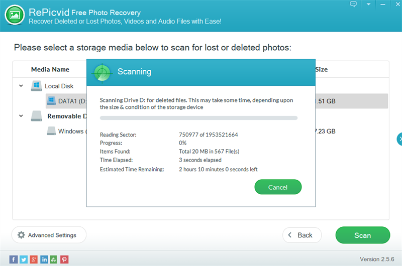 RePicvid Free Photo Recoveryͼ4