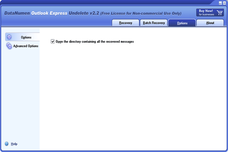 DataNumen Outlook Express Undeleteͼ3