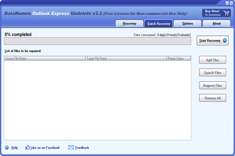 DataNumen Outlook Express Undeleteͼ2