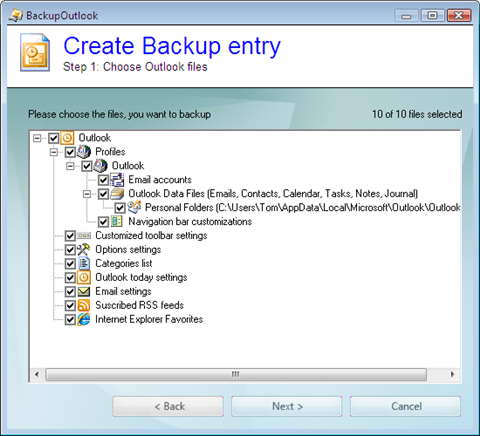Backup Outlookͼ2