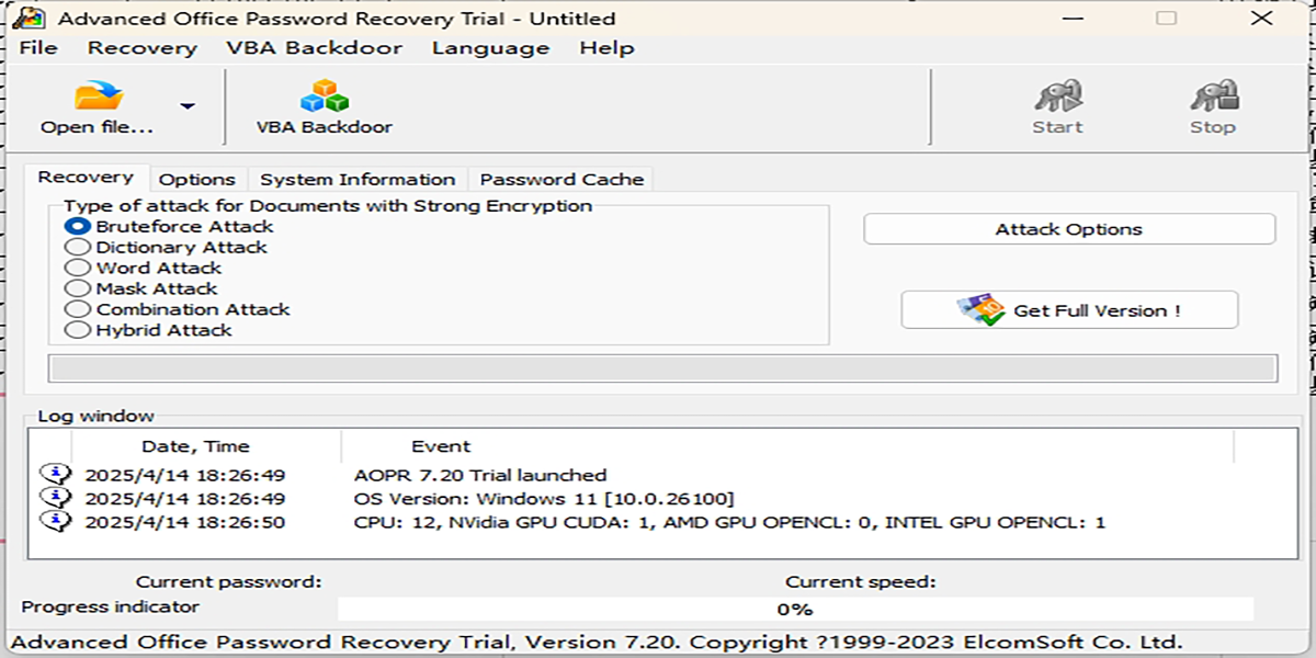 Advanced Office Password Recoveryͼ1