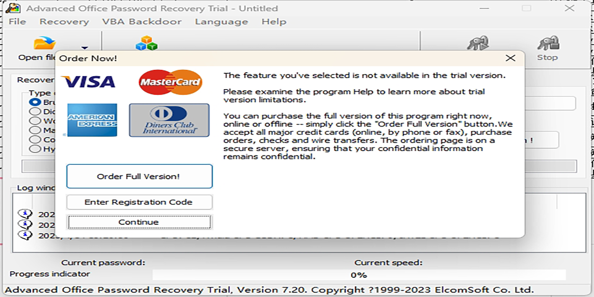 Advanced Office Password Recoveryͼ2